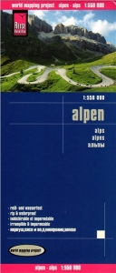 Alpy - odolná mapa
