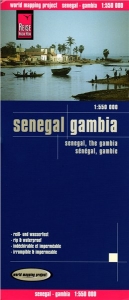 Senegal a Gambia - odolná mapa