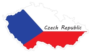 Samolepka mapa Českej republiky