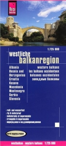 Balkán západ - odolná mapa