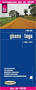Ghana a Togo - odolná mapa