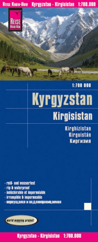 Kyrgyzstan - odolná mapa