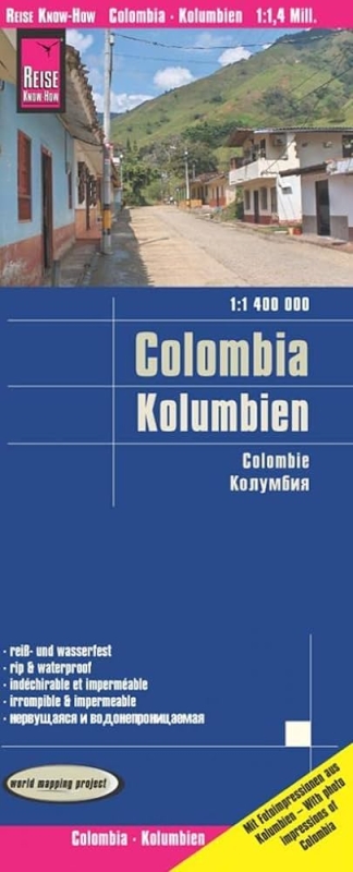Kolumbia - odolná mapa
