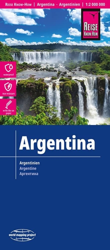 Argentína - odolná mapa